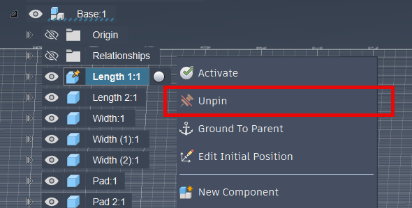 在 Autodesk Fusion 中添加联接会将整个部件锁定在位