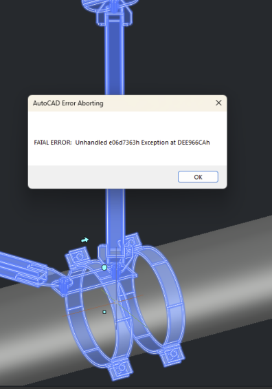 Fatal Error, when selecting a component and trying to open Property ...