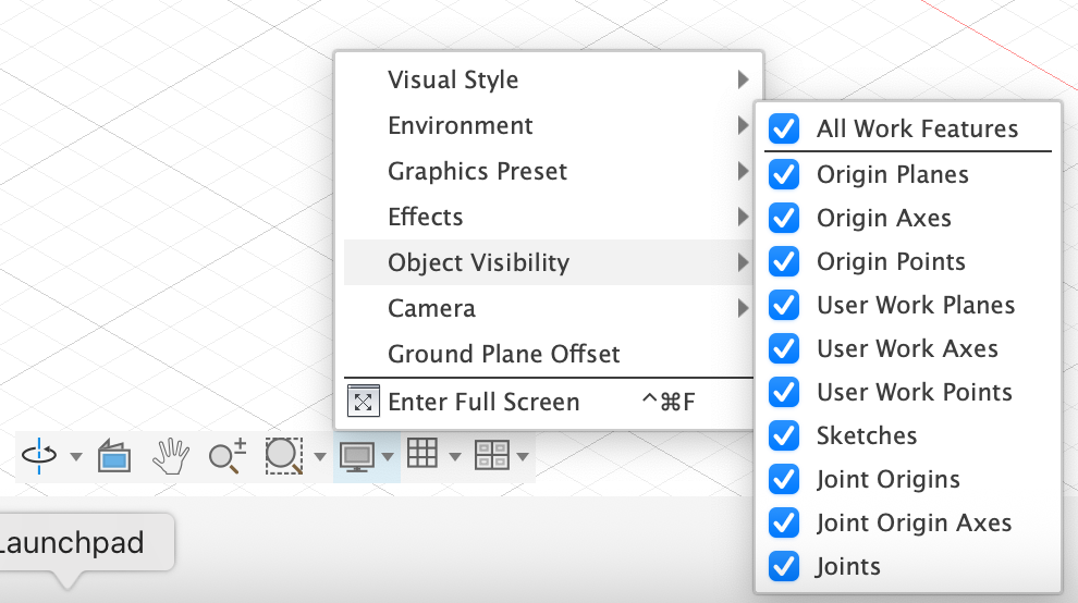 ボディ、スケッチ、またはコンポーネントが Fusion で表示されない