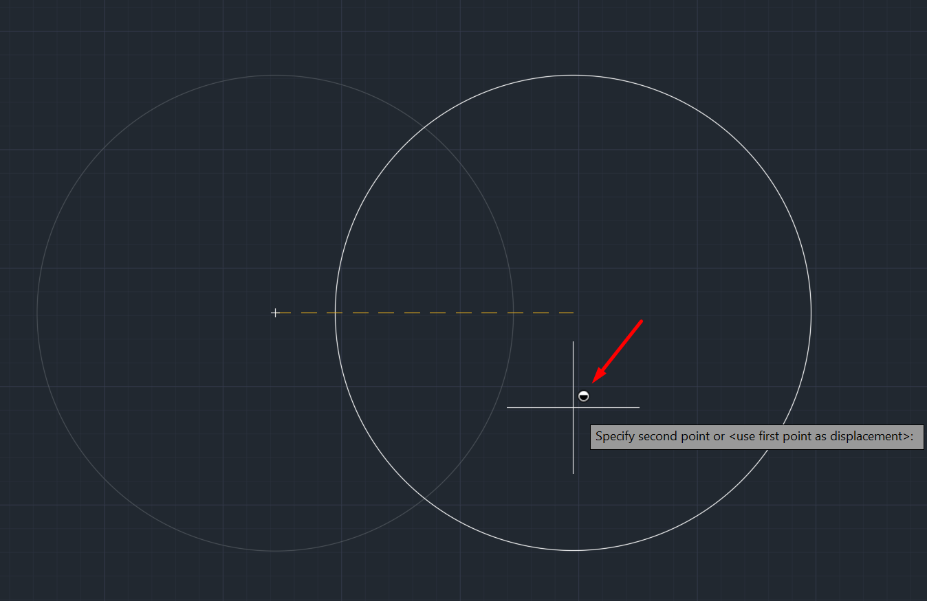 在AutoCAD 中，光标旁边的黑白圆圈是什么意思？
