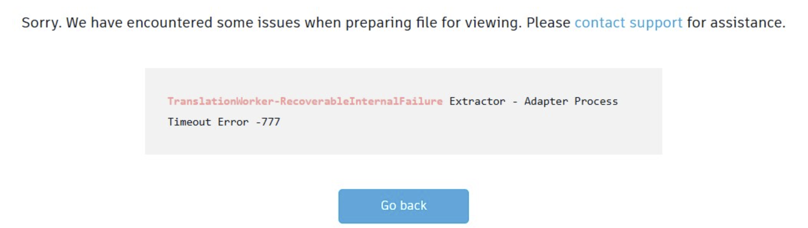 Adapter Process Timeout Error -777