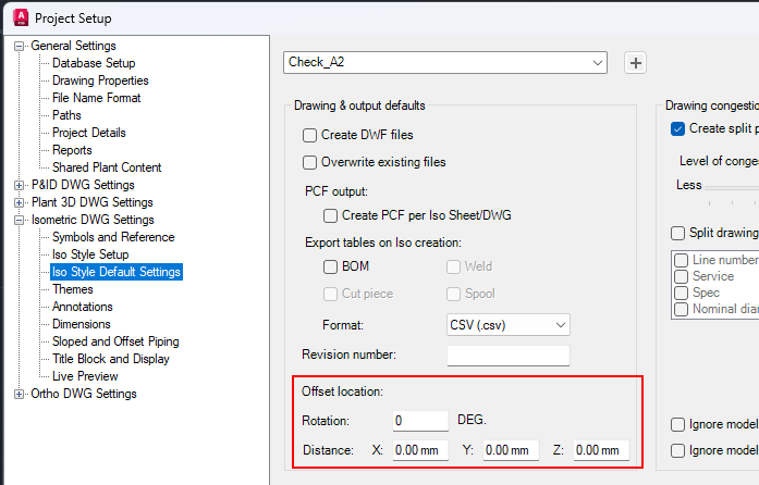 How to use the isometric offset location and rotation settings in ...