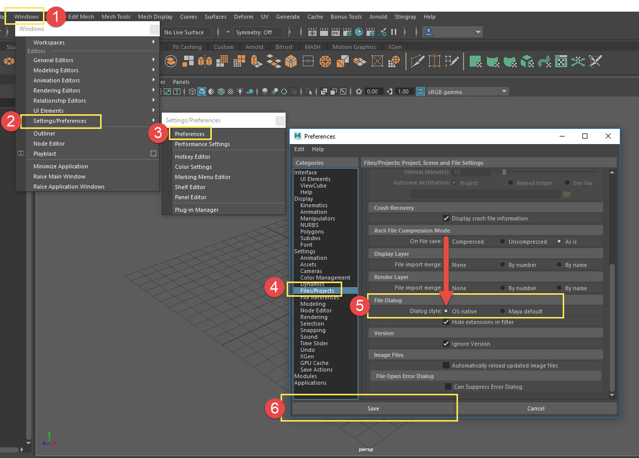 ファイル ブラウザを開くと Maya がクラッシュまたは一時的にフリーズする