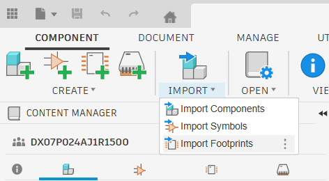 Import feature available in Autodesk Fusion