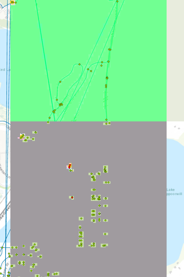 Graphical glitches like large blocks appear on map in InfoWater Pro