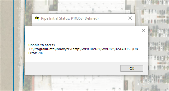 InfoWater Pro crashes when opening the Initial Status window for a ...