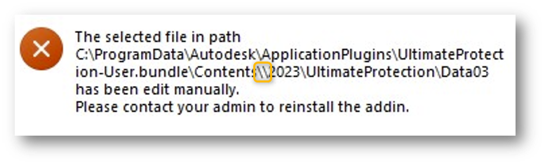When opening Revit "the selected path has been edit manually..." error ...