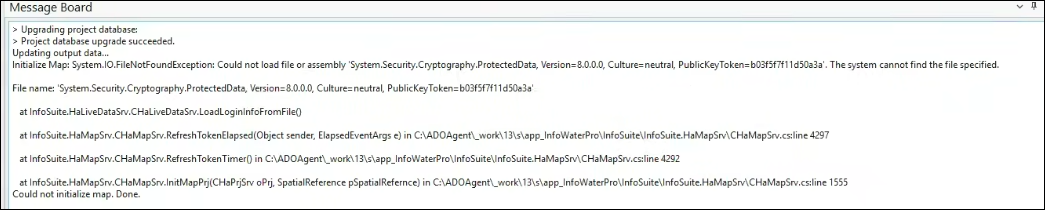 InfoWater Pro gives "FileNotFoundException" errors when initializing ...