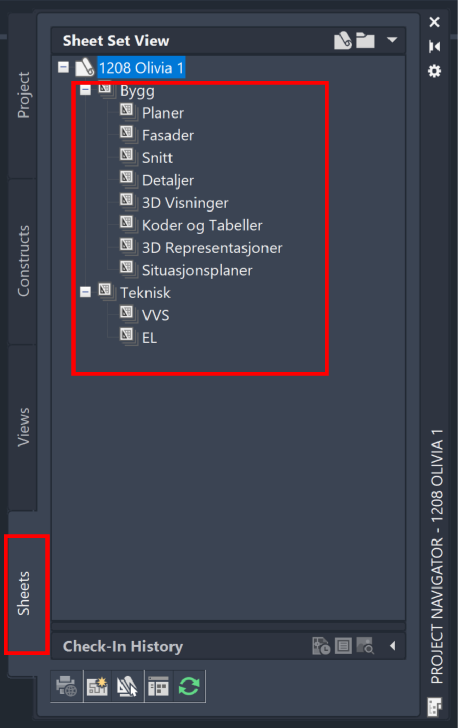 Sheets Displaying in a Non-English Language in the Project Navigator ...