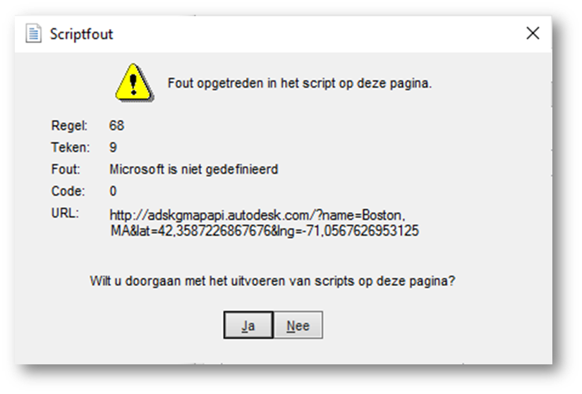 Script Error when trying to load the Internet Mapping Service in the ...