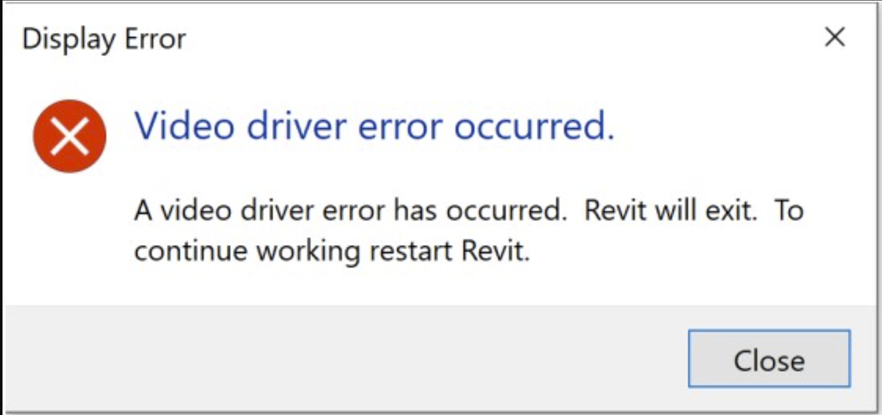 Revit でハードウェア アクセラレーションを有効にするとクラッシュし