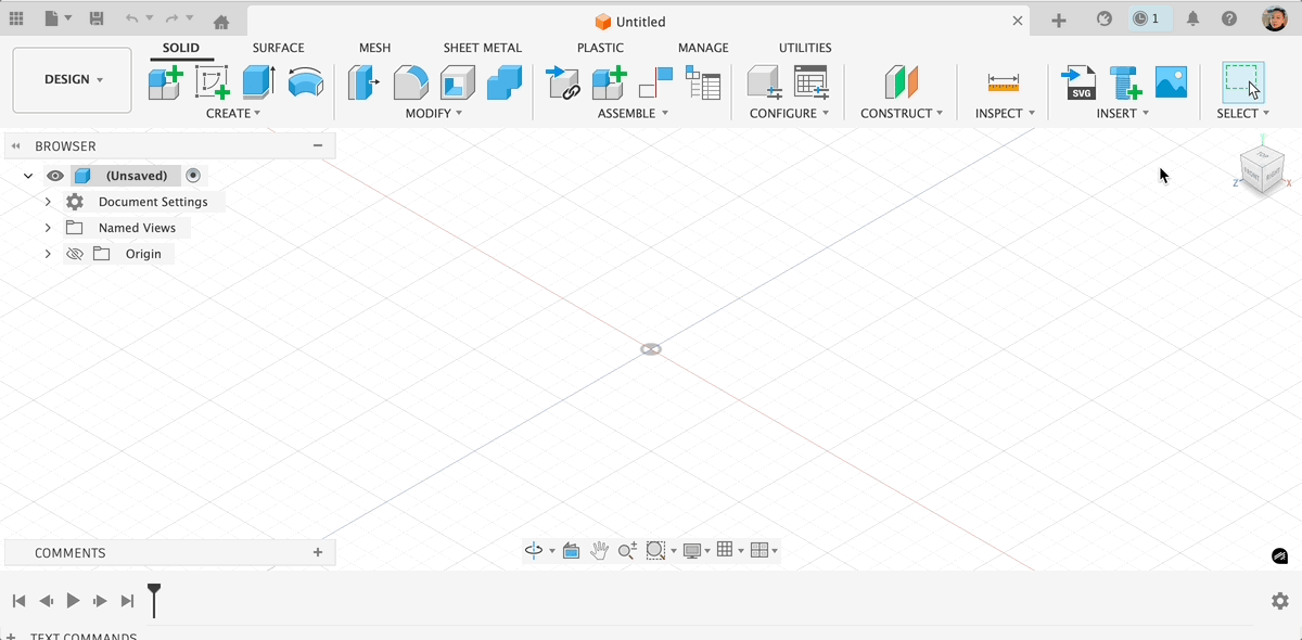 Reset with the service utility