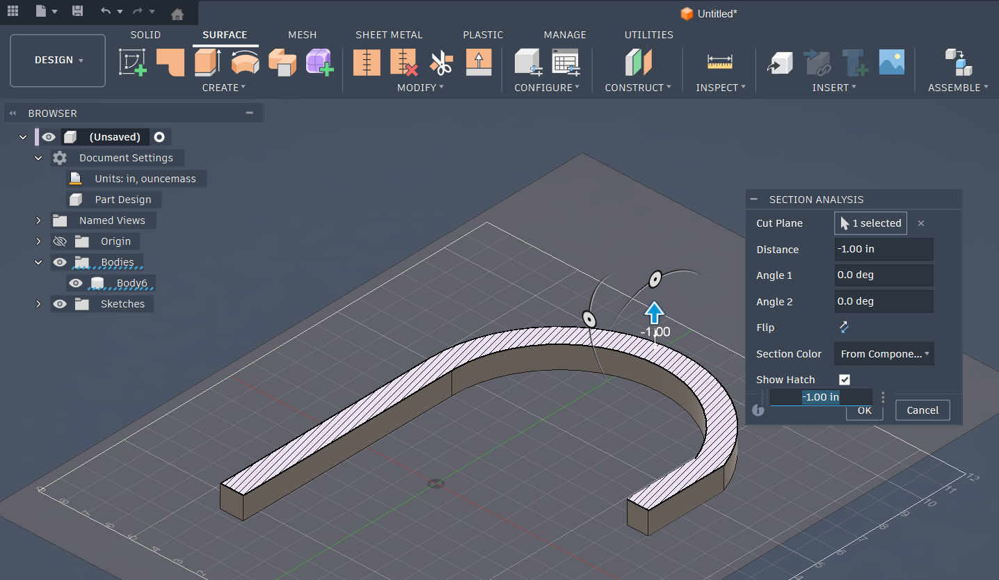 How to convert a surface body to a solid body in Autodesk Fusion