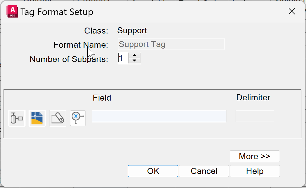 When changing support properties or the line number tag of the ...
