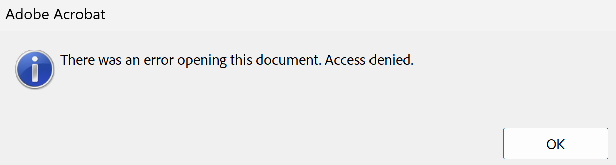 Access denied