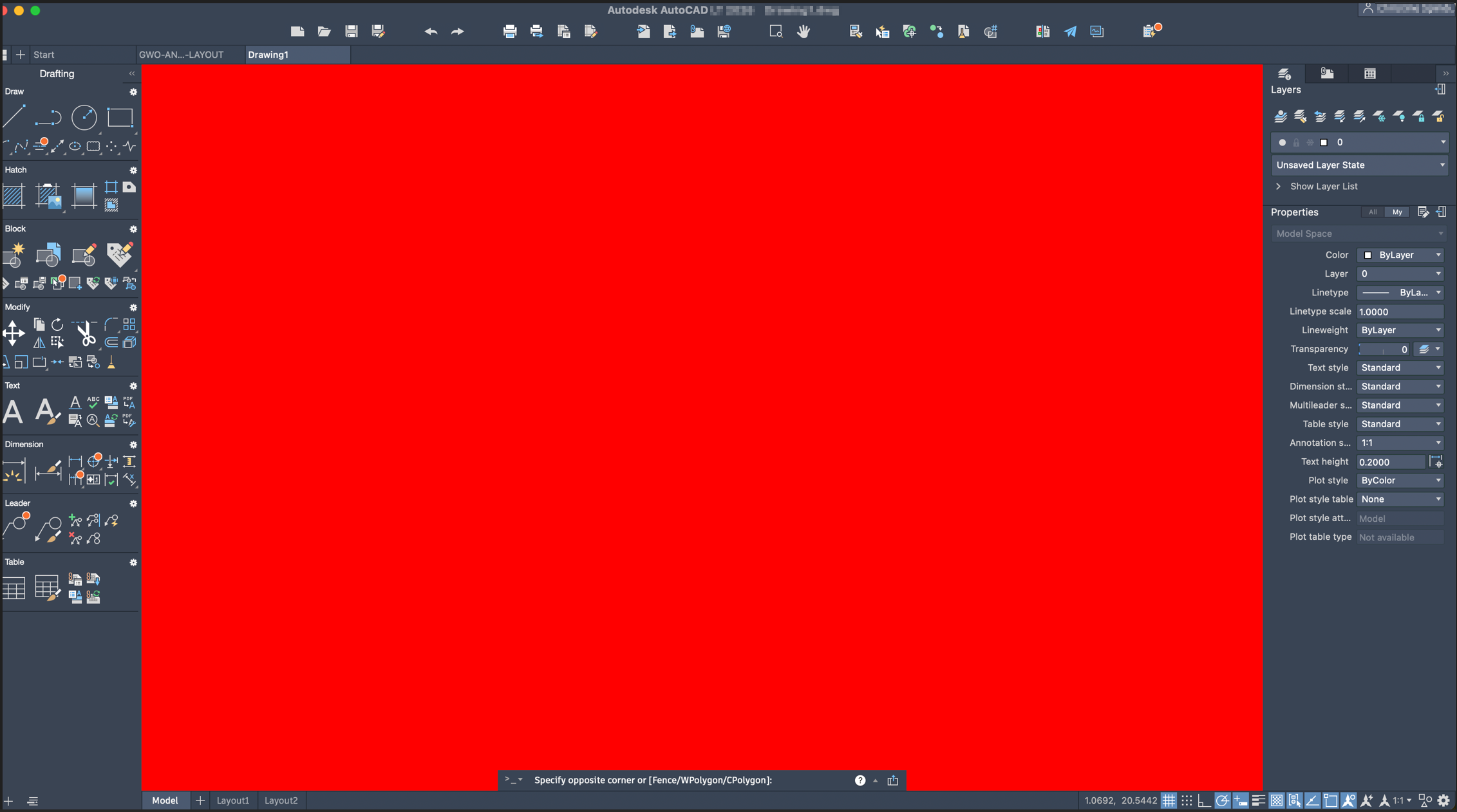 Color boxes randomly obstruct Model and Paperspace in AutoCAD for Mac ...