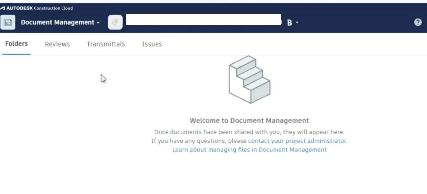 Não é possível acessar as pastas do projeto do BIM 360 Document ...