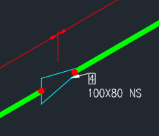 AutoCAD Plant 3D で特定のコンポーネントのアイソメ寸法を中心から面