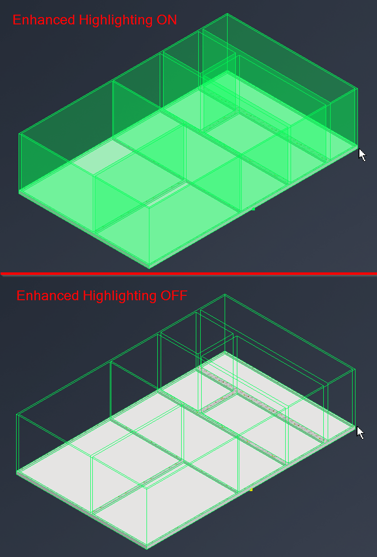 Problem with component highlighting when using a section in Inventor ...