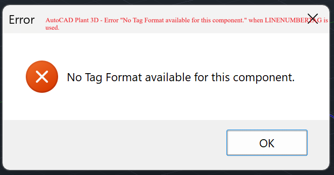 No Tag Format available for this component