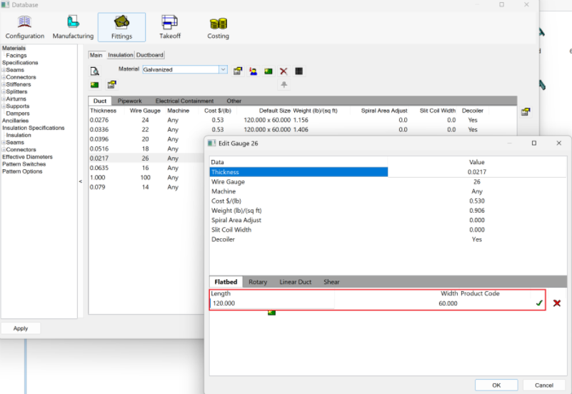 How to setup different default sheet sizes for materials in Fabrication ...