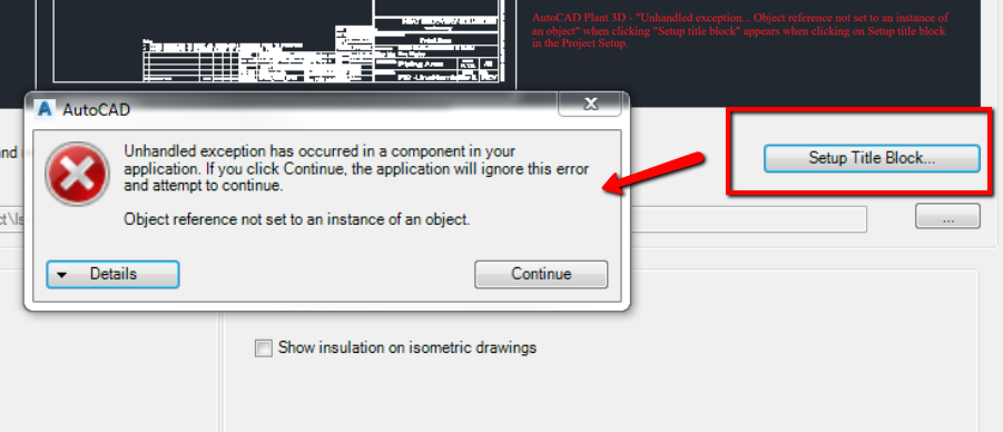 "Object reference not set to an instance of an object" when clicking ...