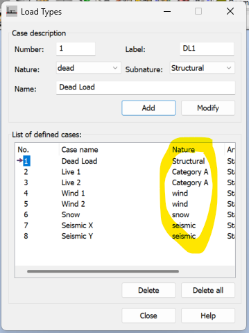 Is it possible to change load type for selected load cases while ...