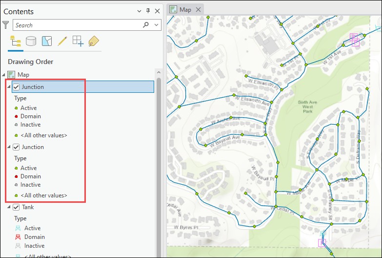 Unable to select or edit InfoWater Pro elements in the map