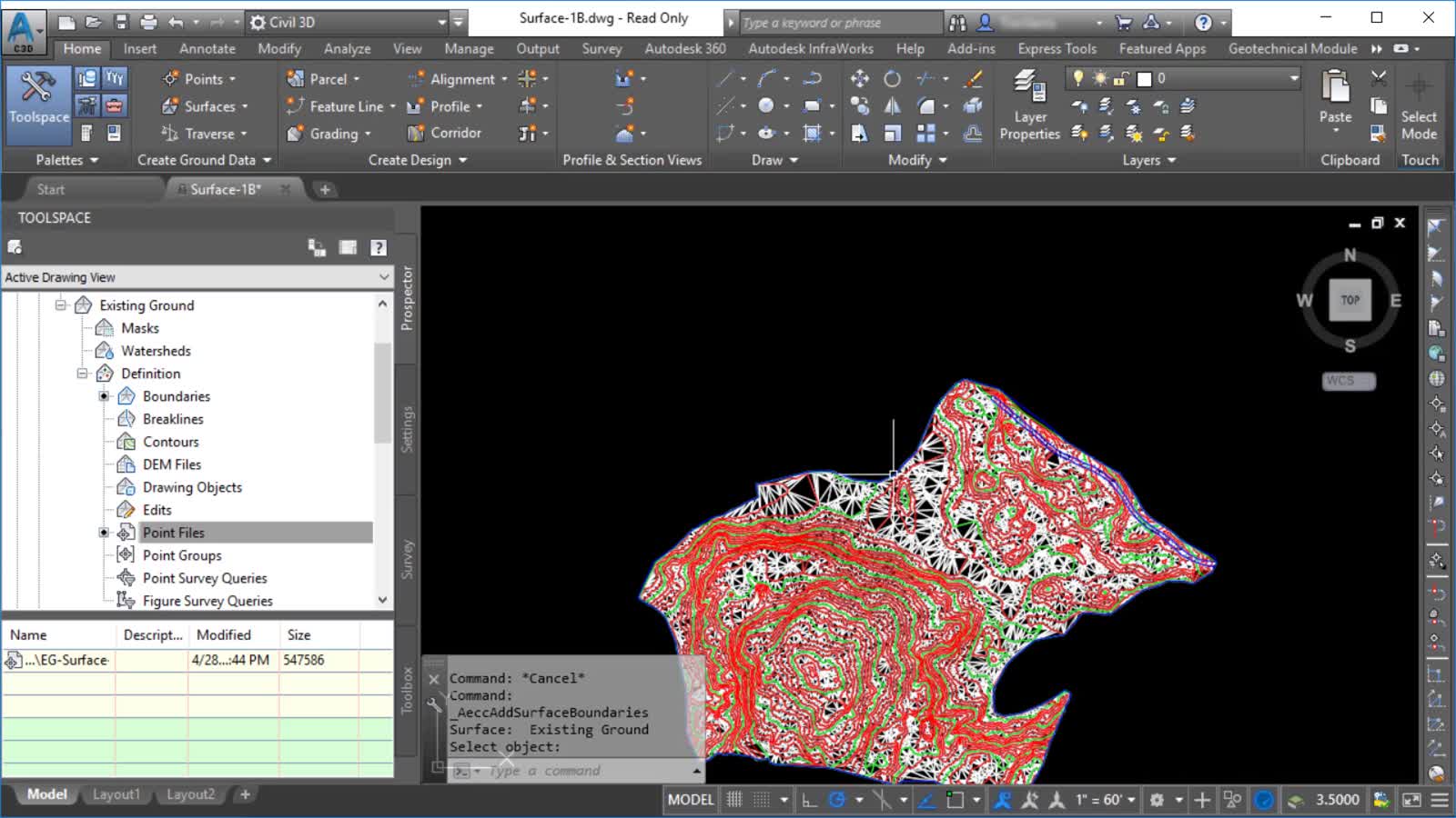 Autodesk Civil 3D Справка | Видео: Создание поверхности | Autodesk