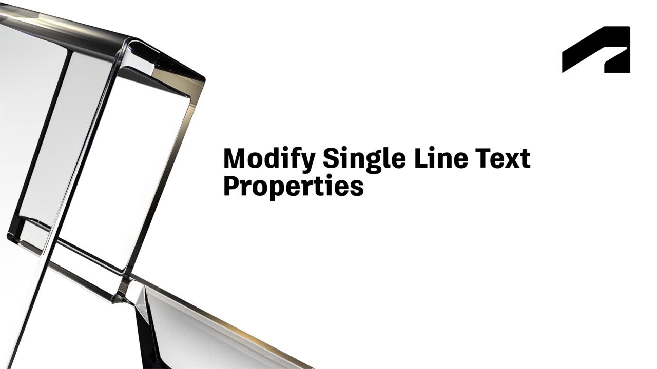 Modify single line text Properties | Autodesk