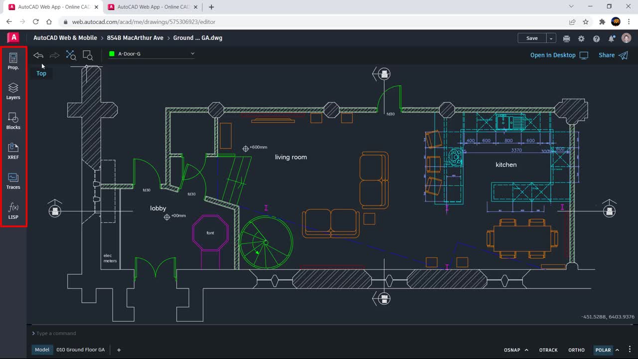 Autocad Web App Ui Overview Video Autocad Web App Autodesk Knowledge Network