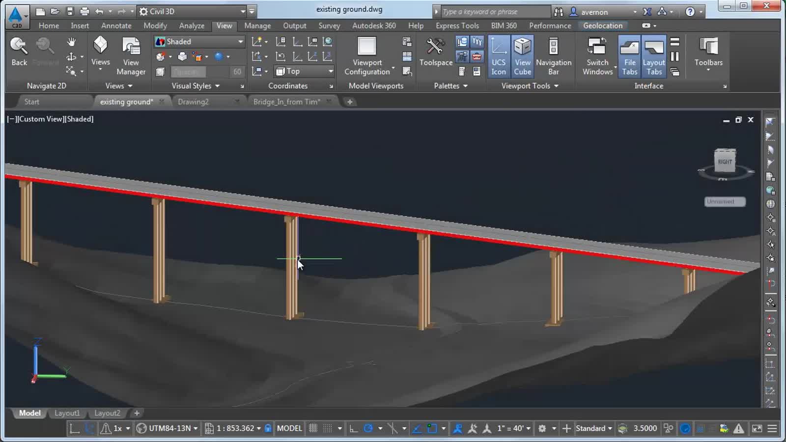 Справка | Bridge Design. Открытие проекта моста в Civil 3D (видеоролик) |  Autodesk