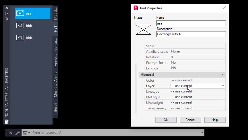 AutoCAD LT 2022 Help | Insert Blocks Quickly with Tool Palettes ...