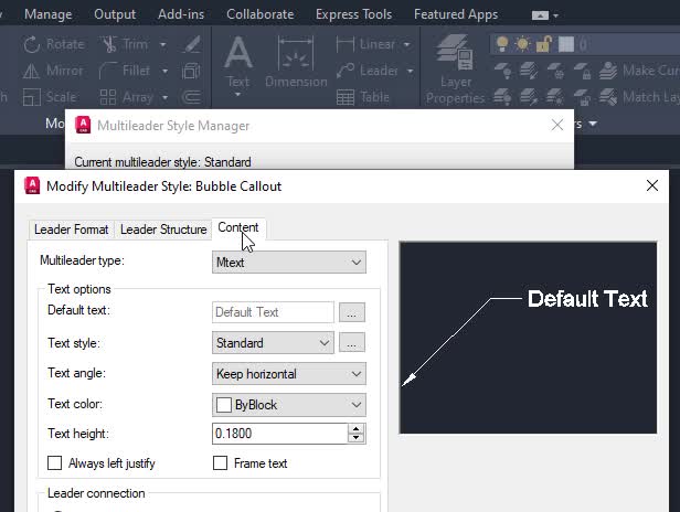 AutoCAD Architecture 2022 Help, To Create a Block-based Annotation with a  Leader