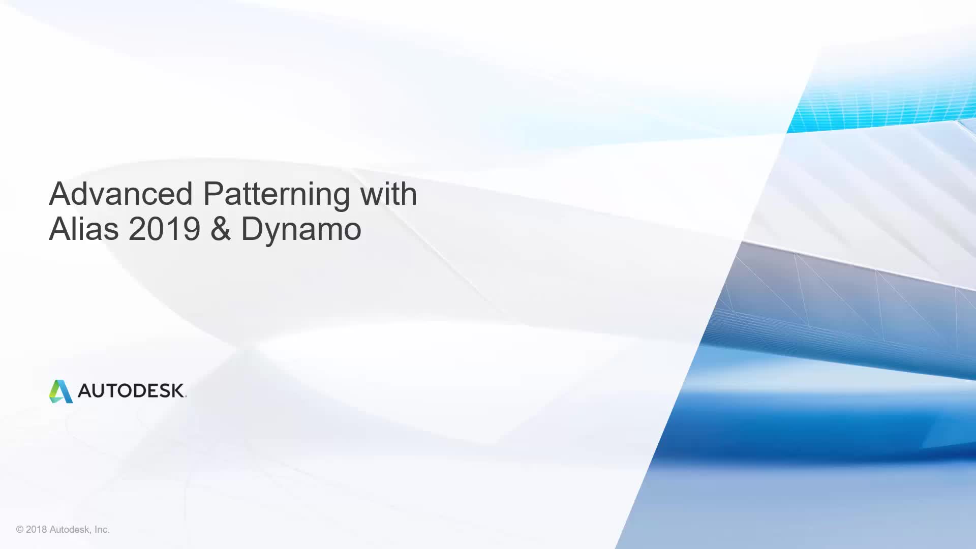 Alias Dynamo Tutorial 01 Intro To Advanced Patterning With Alias Dynamo Alias Products 19 Autodesk Knowledge Network