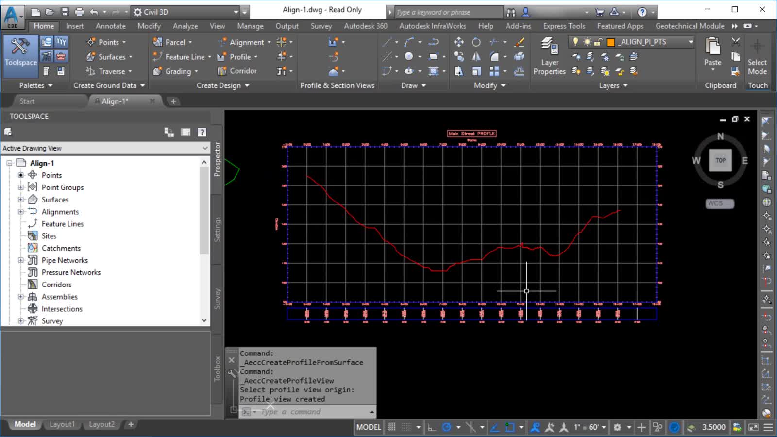 Autodesk Civil 3D Справка | Видеоролик. Создание трассы и профиля | Autodesk