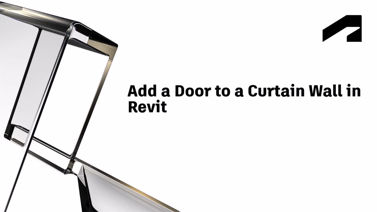 Video Add A Door To A Curtain Wall Revit Products 2019 Autodesk Knowledge Network