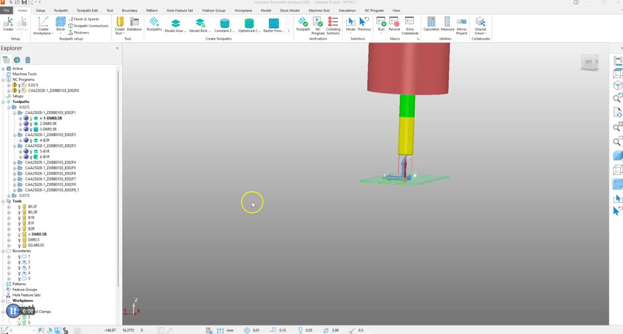 NC 程序检查导致PowerMill 中的连接移动中出现误碰撞