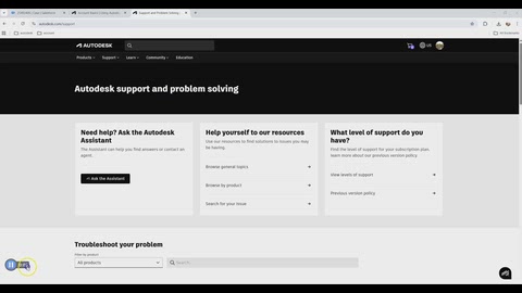 How to create a support case for an Autodesk products?