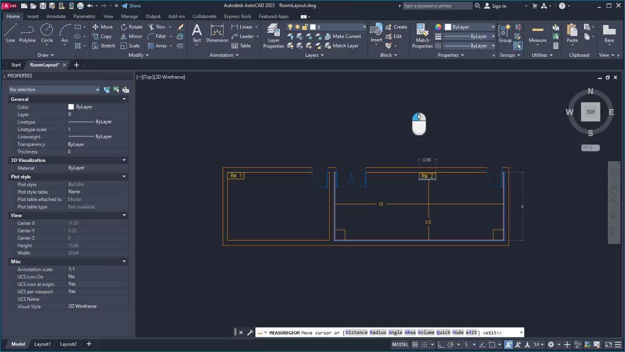 AutoCAD 2022 Help | Calculate Area and Measure Distance ...